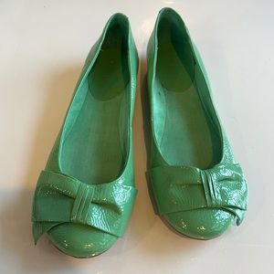 Green Nine West Flats